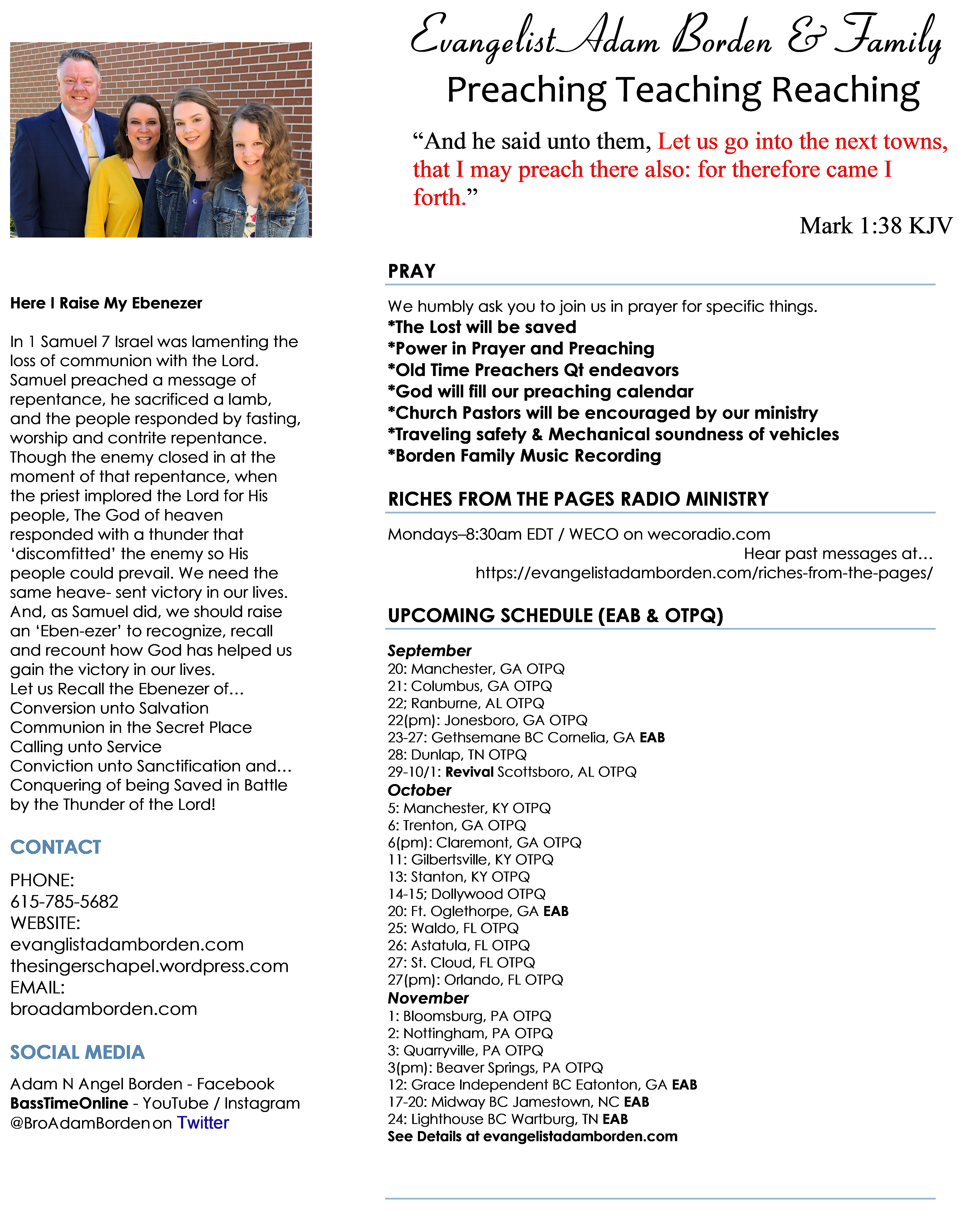 EAB Fall 2019 Newsletter