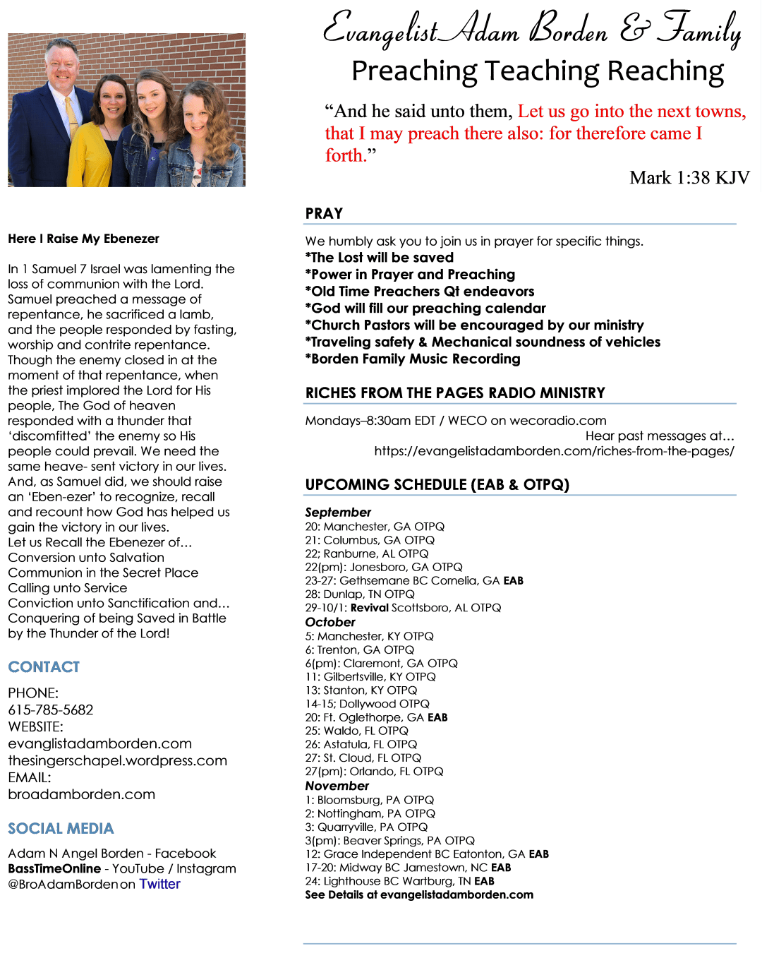 EAB Fall 2019 Newsletter